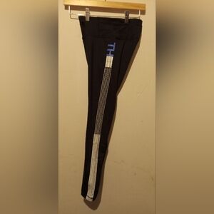 NWT Tommy Hilfiger Black Sports Activewear Yoga Pants Leggings